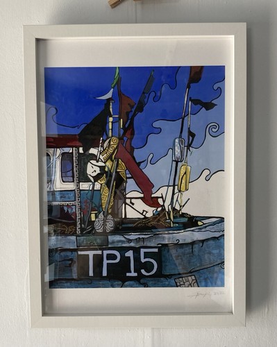Original art print framed - art, a3