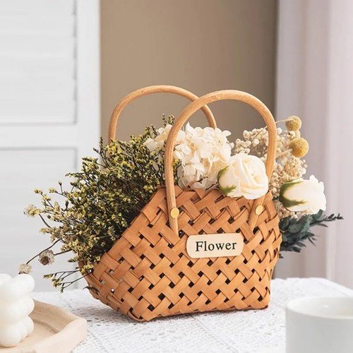 Hand woven wicker flower - hand,
