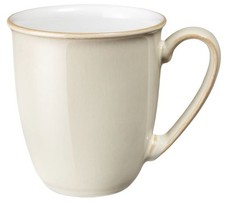 Denby Linen coffee beaker mug 10cm mug. Brand new.