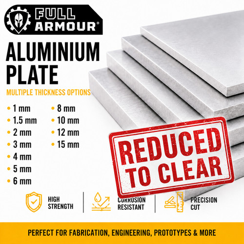 Aluminium plate sheet 5mm - aluminium, 1.5mm