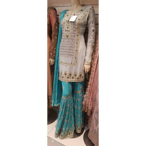 Beautiful grey and turquoise - and,