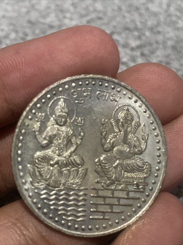 Silver plated shiri lakshmi - silver,
