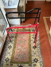 2 x Saddle Racks Floor Standing Black and Red 2 sizes