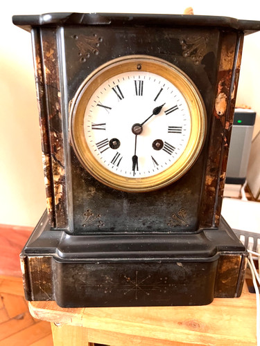 Victorian french black - black, marble