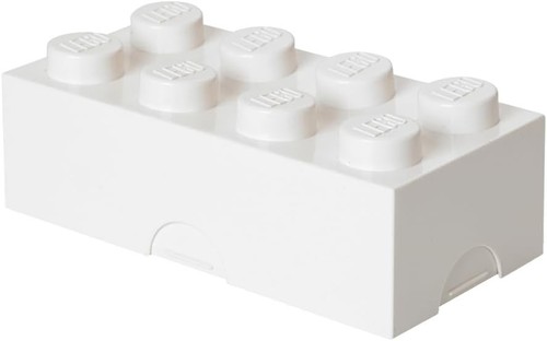 Lego lunch box white knobs - lego,