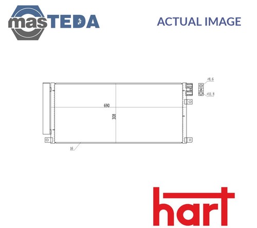 621 618 air con - a/c, condenser