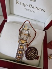 Krug Baumen Tuxedo Ladies Watch - Gold Plated/Stainless Steel