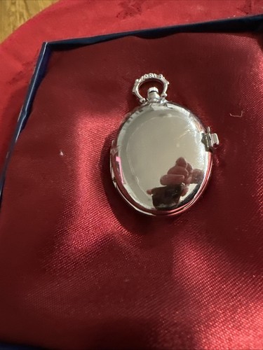 Silver toned quartz - toned, pocket