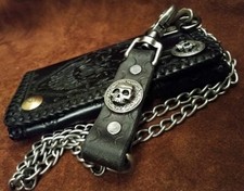 wallet custom leather TOOLED