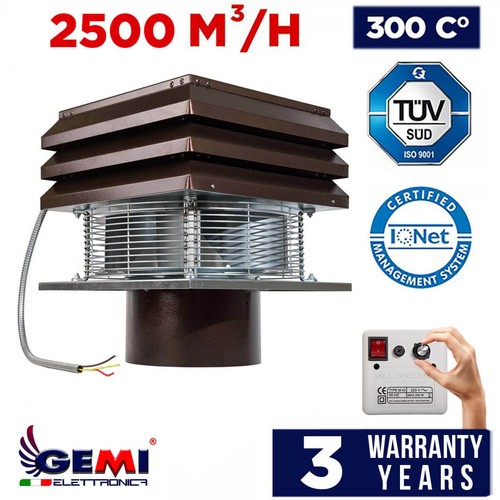 Chimney fan round 250 mm - round, cm