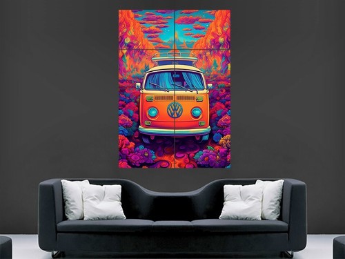 Trippy camper van poster - trippy,