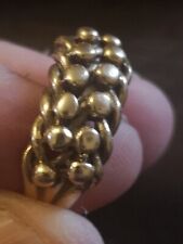 Vintage 9ct Gold Keepers ring.size O, 1/2,this is a 2 tear ring, Nice Ring, GC