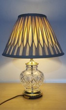 Waterford Crystal Kent Table Lamp. In VGC with Original Shade.