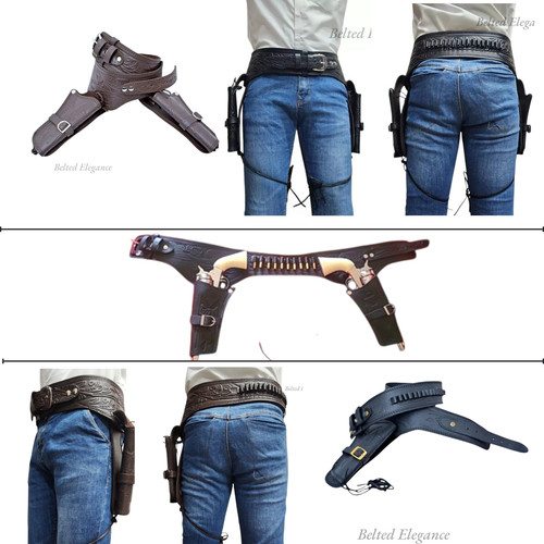 Cowboy gun holster embossed - holster,
