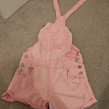 Tammy peach Denim Dungaree