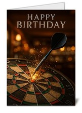 Darts Themed Happy Birthday