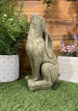 Stone garden moon gazing hare - moon,