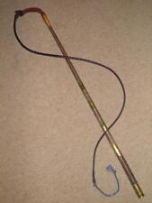 Antique Driving / Dealers Whip Silver Joey & Brass Collars Crawley Peterborough