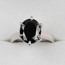 AAA 10 ct Black Diamond Ring