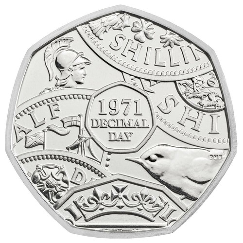 2021 decimal day 50p coin - 2021,