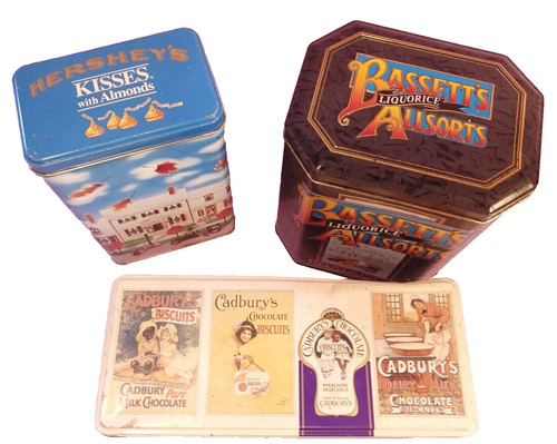 Candy tins lot - lot, cadbury