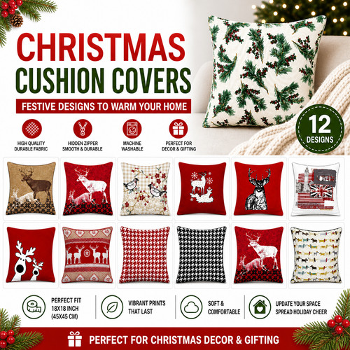 Christmas cushion covers 100 - cushion,