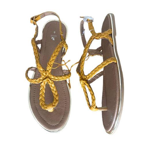 Flat sandals womens yellow - sandals,