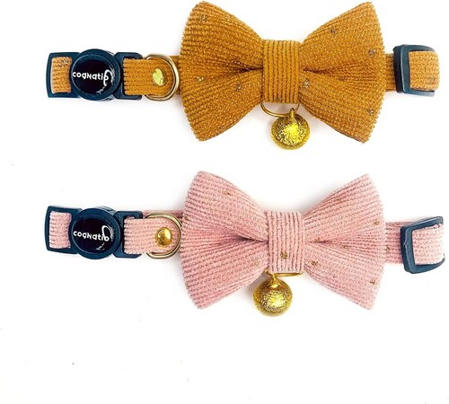 Soft corduroy cat collars with - corduroy,