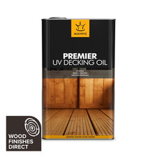 Manns Premier UV Decking Oil 5L  -  Perfect for use on Decking, Sheds & Fences.