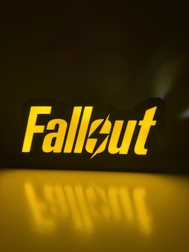 Fallout led lightbox sign - fallout,