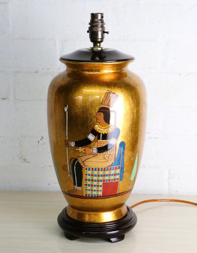 Table lamp vintage egyptian - vintage,