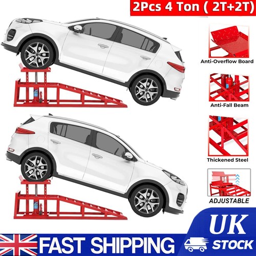 Ton hydraulic car ramps 2pcs - ton,