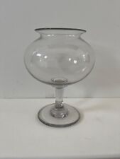Georgian Glass Leech Jar Perfect Polished Pontil Clear Stem c1810