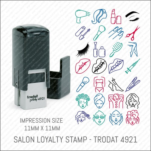 Loyalty card stamp hair salon - stamp,