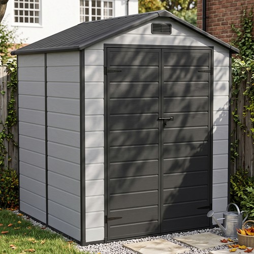 Plastic garden shed 6ft - x,