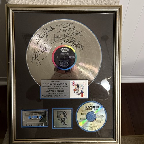 Beach boys signed platinum - beach,