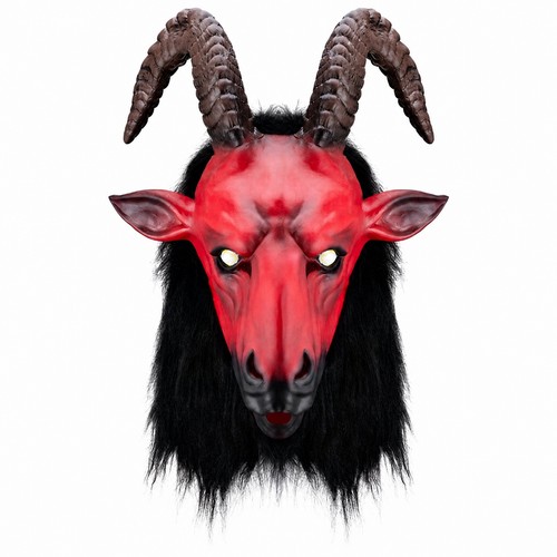 Full head goat mask - full-head,