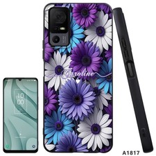 For TCL 405 K33 505 501 50 XE 60R Flower Design Custom Soft TPU Phone Case Cover