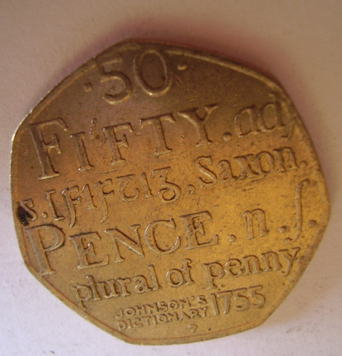 50p fifty pence piece - 50p,