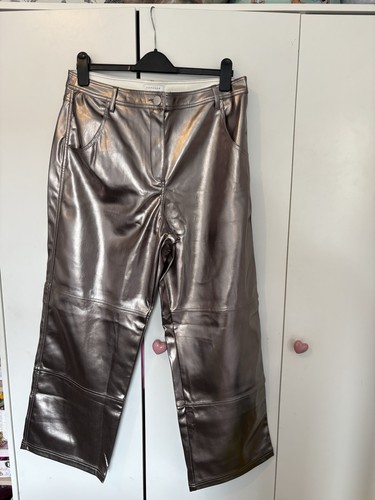 Top shop metallic wide - wide, leg