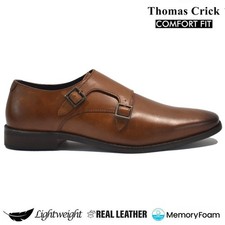 Mens leather double monk - mens,