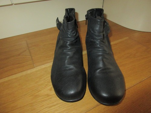 Pavers black flat ankle - ankle, boots