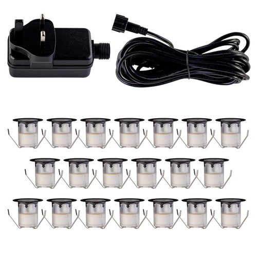 Set 30mm ip67 black - set,