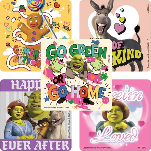 Shrek stickers - 25, (licensed)