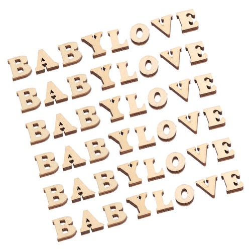 Wooden alphabet letters 200pcs - wooden,