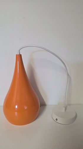 Orange and white hanging - and,
