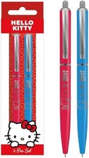 Hello Kitty Icons 2 Pack Pen Set Ballpoint Pens Gift Boxed Black ink