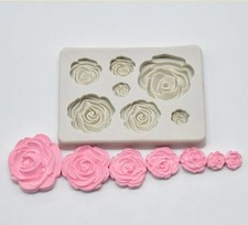 7 Rose Sugarcraft Silicone