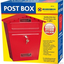 NEW LARGE STEEL POST BOX