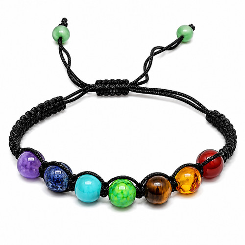 Beaded bracelet 8mm colourful - 8mm,